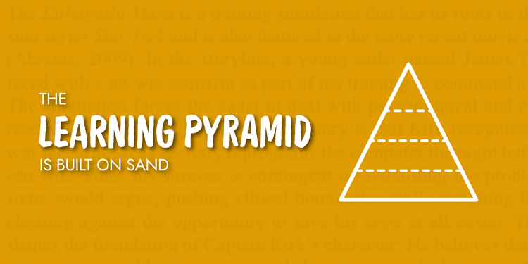 The Learning Pyramid Is Built on Sand